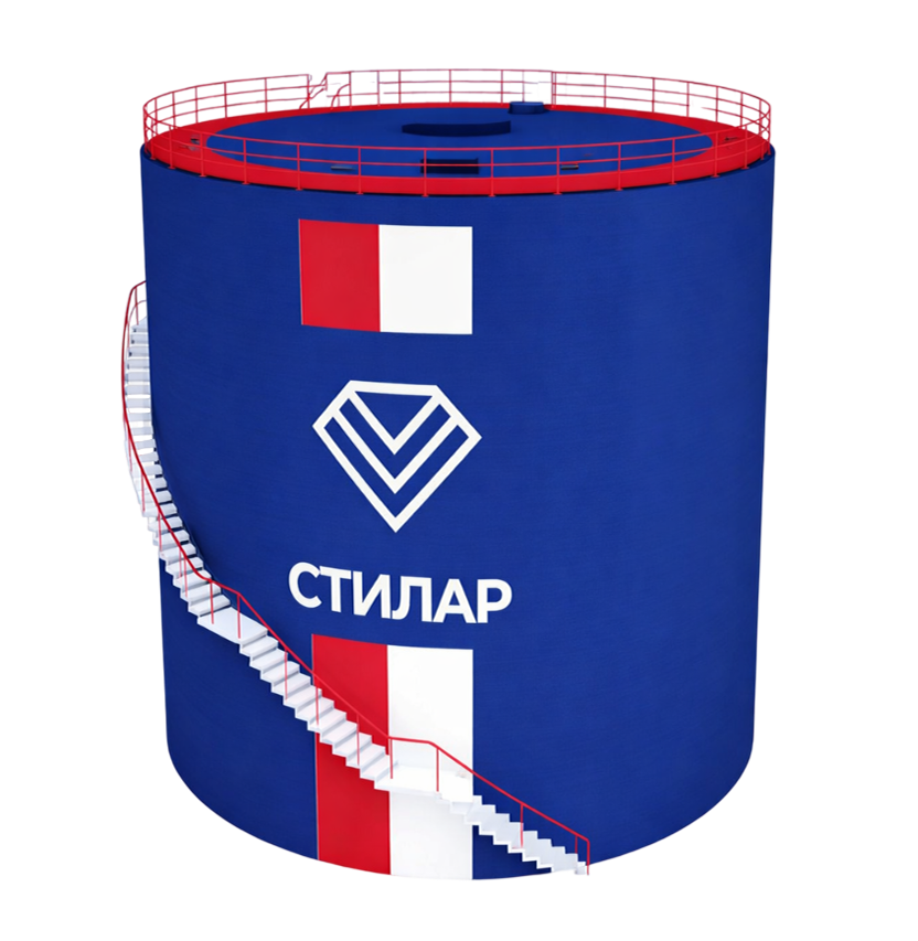 Цельносварной резервуар РВС для аварийного запаса воды 75 м³ от завода-производителя